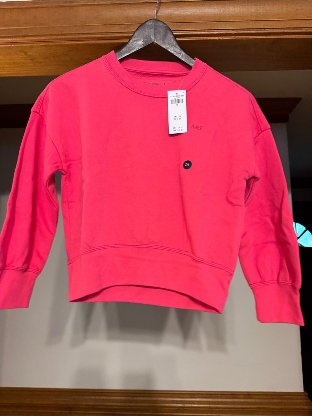 abercrombie kids Hot Pink Crewneck Sweatshirt